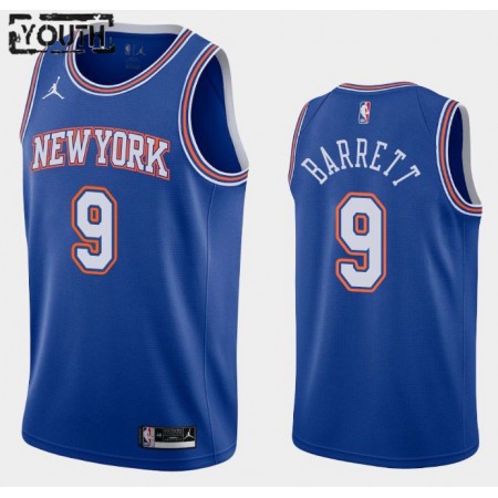 New York Knicks R.J. Barrett 9 Jordan Brand 2020-2021 Statement Edition Lasten Pelipaidat Swingman